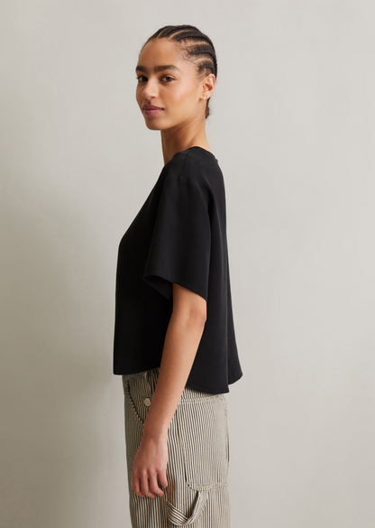 Crop-Blusenshirt relaxed aus TENCEL™ Lyocell von MARC O'POLO DENIM