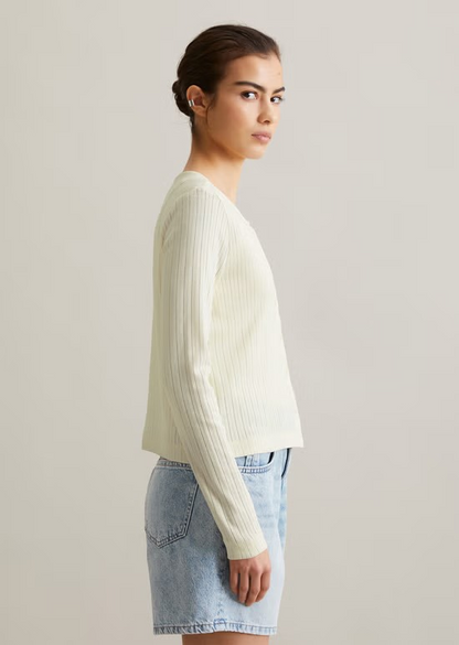 Pointelle-Cardigan regular aus reinem Organic Cotton von MARC O'POLO DENIM