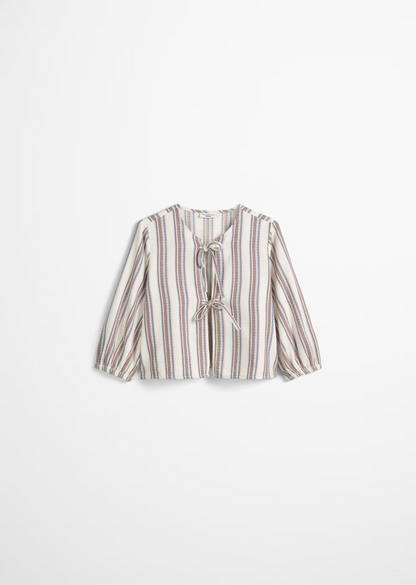 Gestreifte Blusenjacke relaxed aus reinem Organic Cotton von MARC O'POLO DENIM