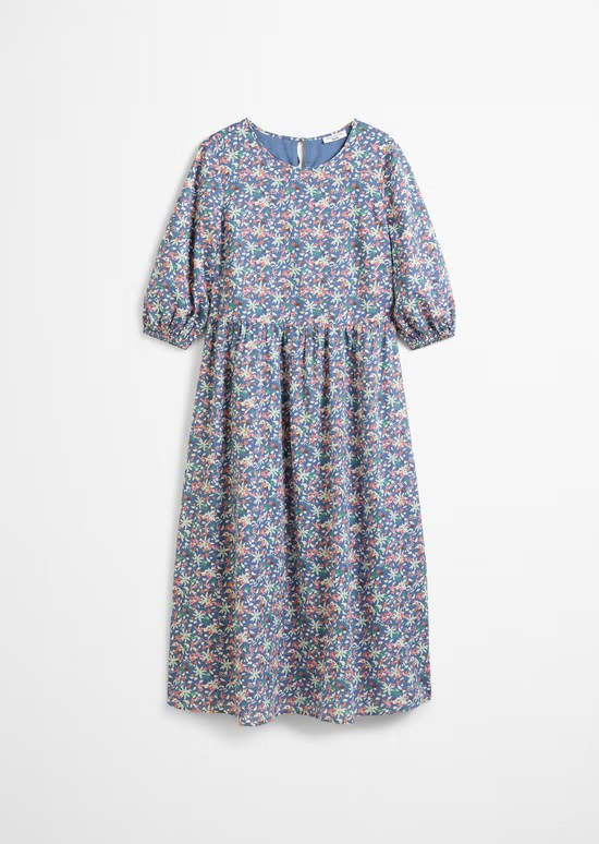Print-Kleid relaxed aus Baumwoll-Voile von MARC O'POLO DENIM