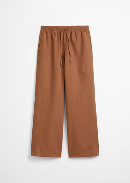 Schlupfhose relaxed aus Baumwolle-Leinen-Mix von MARC O'POLO DENIM