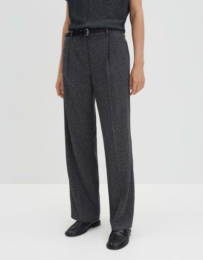 CISILIA TWOTONE Relaxed Bundfaltenhose in Tweedoptik von SOMEDAY