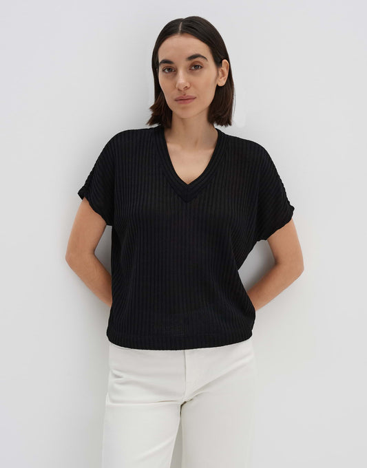 Sweatshirt USADIE in gerippter Strickoptik von SOMEDAY