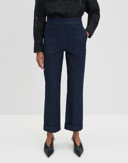 CIDEM DETAIL Straight Jeans in Rinse Waschung Mid Rise von SOMEDAY