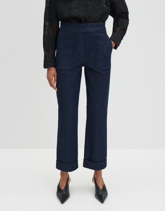 CIDEM DETAIL Straight Jeans in Rinse Waschung Mid Rise von SOMEDAY