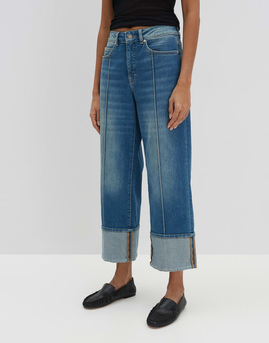 Cropped relaxed Fit "CORAH TURN UP" mit Maxi-Aufschlag von SOMEDAY