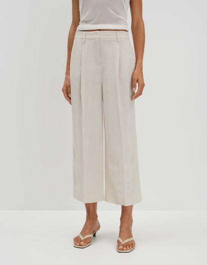 CELINO CROPPED Wide Culotte aus Viskose Leinen Mix von SOMEDAY