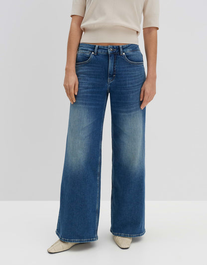 Extra Wide Leg Jeans "CELLMA PALAZZO" Mid Rise aus BCI Cotton Mix von SOMEDAY