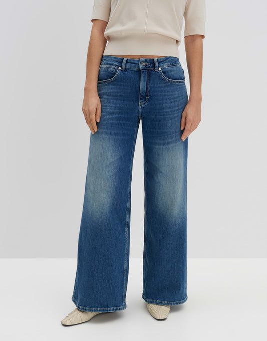 Extra Wide Leg Jeans "CELLMA PALAZZO" Mid Rise aus BCI Cotton Mix von SOMEDAY