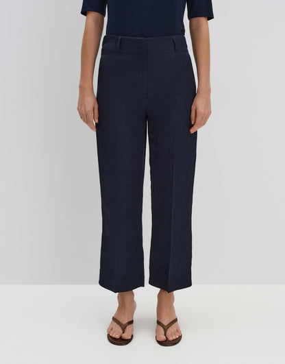 City Pants "CISILIA CLASSIC" aus leicht schimmernden Viskose-Leinen Mix von SOMEDAY