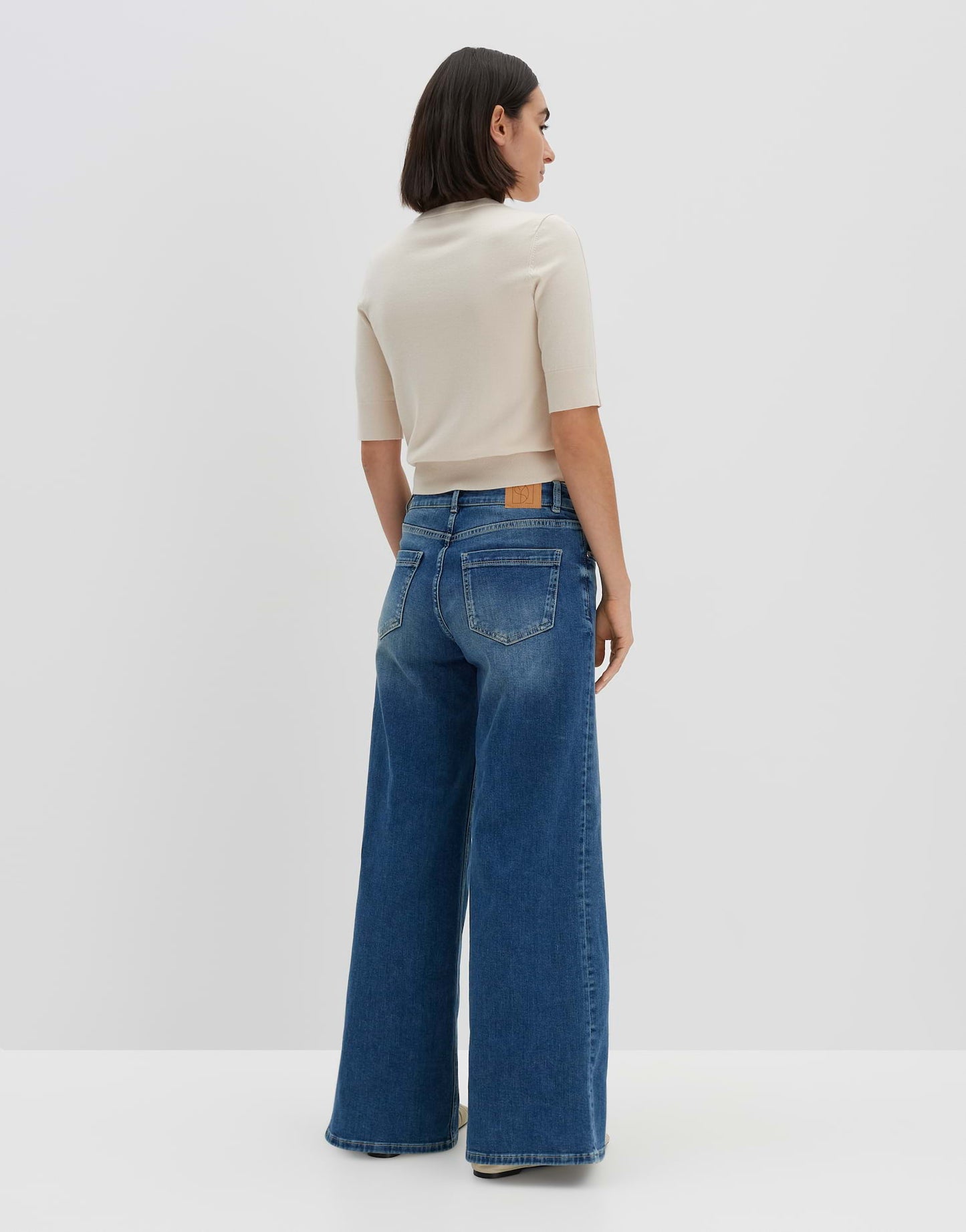 Extra Wide Leg Jeans "CELLMA PALAZZO" Mid Rise aus BCI Cotton Mix von SOMEDAY
