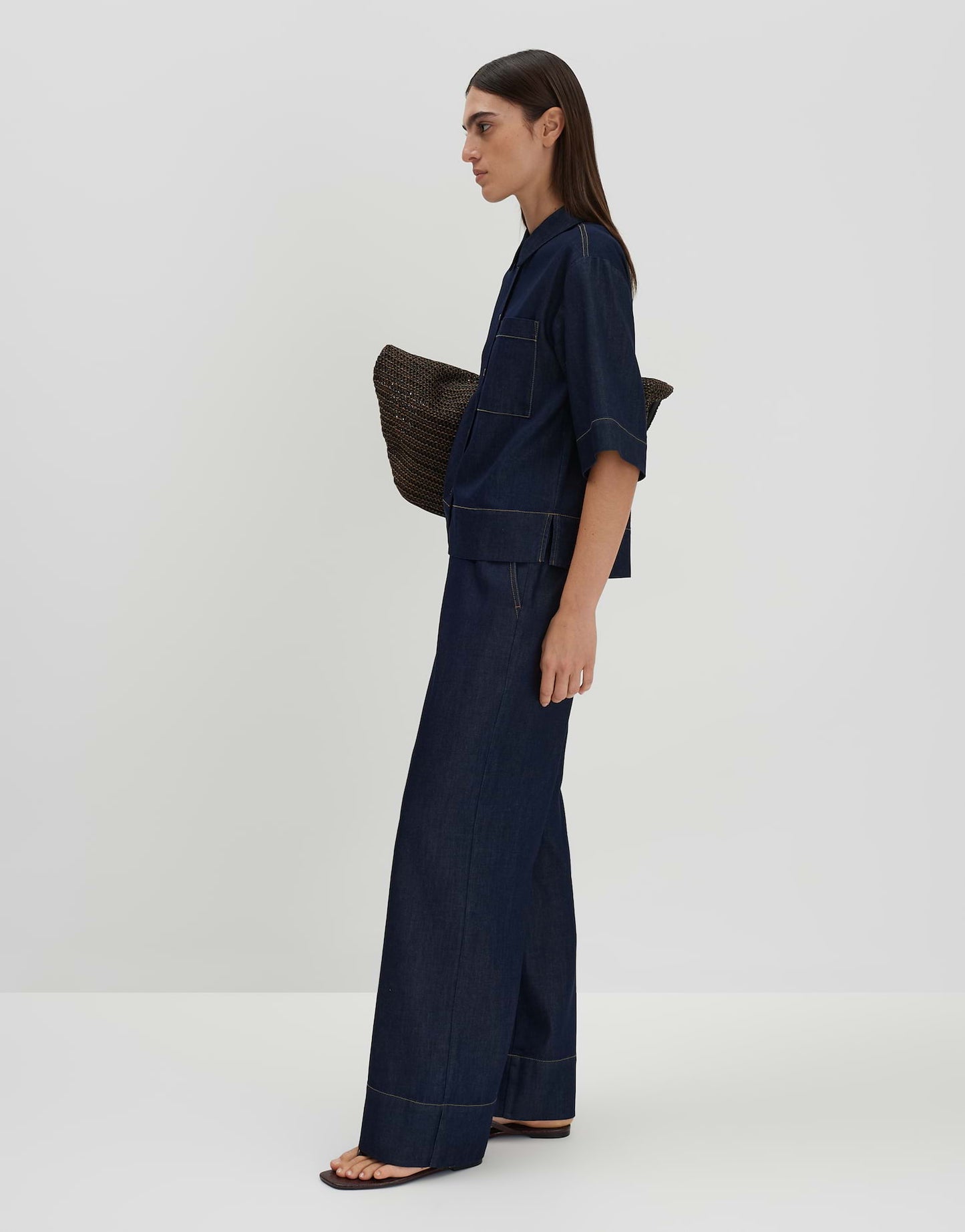 ZONNA Loose Jeansbluse in Rinse Wash von SOMEDAY
