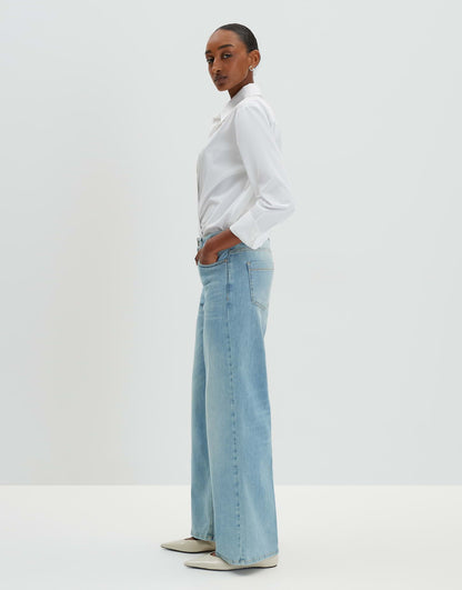 Wide Leg Denim CELLMA ICONIC Mid Rise aus BCI Cotton Mix von SOMEDAY