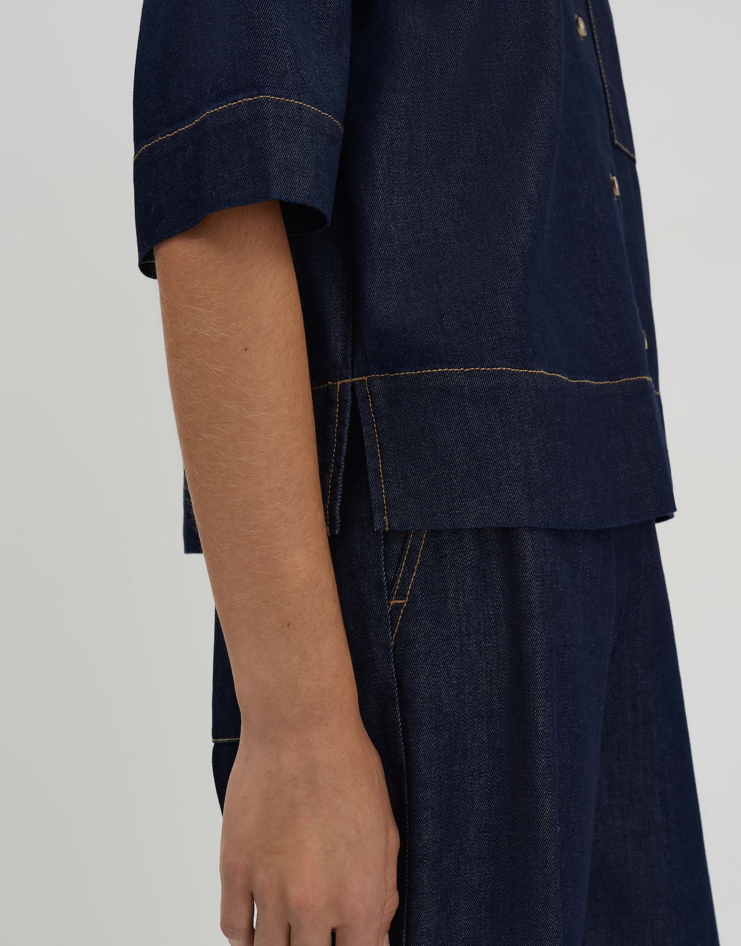 ZONNA Loose Jeansbluse in Rinse Wash von SOMEDAY
