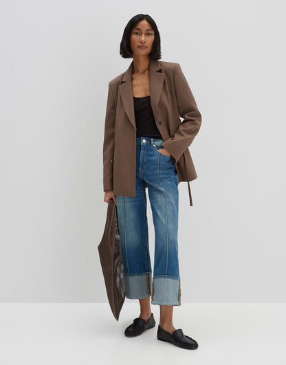 Cropped relaxed Fit "CORAH TURN UP" mit Maxi-Aufschlag von SOMEDAY