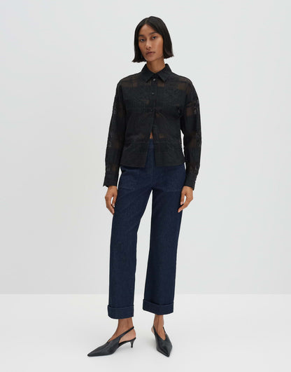 CIDEM DETAIL Straight Jeans in Rinse Waschung Mid Rise von SOMEDAY